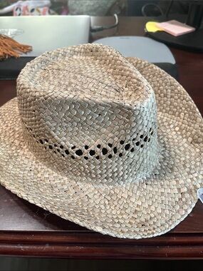 Hobby Lobby Woven Straw Sun Hat - Natural Beige